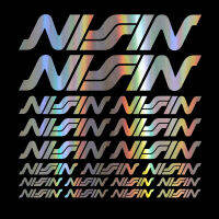 19x ที่ใช้งานได้กับรถจักรยานยนต์แผ่นสติกเกอร์ NISSIN สปอนเซอร์ปรับอัตโนมัติคุณภาพดีมาก
