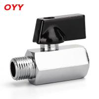 【YF】 Brass Ball Valve BSP Threaded Mini Male To Female Air Compressor Water Gas Oil Shut Off 1/8  1/4  3/8  1/2