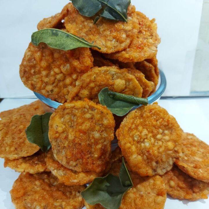 Keripik Tempe Goreng Tepung Crispy Pedas Daun Jeruk 500 gram Lazada