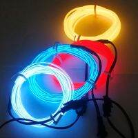 【LZ】 EL Neon Light Strip LED Christmas Party Decor Light Room DIY Costumes Clothing Flexible EL Wire Rope Tube 1m /2m/3m/5m/10m