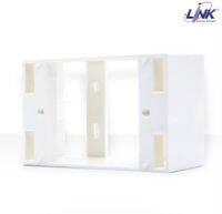 LINK US-2015WH กล่องพลาสติกติดผนังลอยของ LINK Plastic WALL BOX 2 X 4” (ลึก 38 mm) (White)