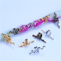 【YF】✒◘▫  10pcs/set Hairpins for Dreadlock Ponytail Hair Snake Beads Accessories Braids Rings Headdress