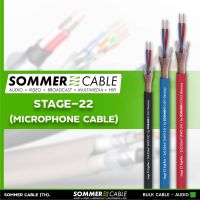Sommer Stage 22 Highflex 24AWG OFC jacket PVC 6.5mm สายนำสัญญาณเสียง สายไมโครโฟน Microphone Cable Made in Germany