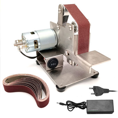 Multifunctional Grinder Mini Electric Belt Sander DIY Polishing Grinding Machine Cutter Edges Sharpener EU Plug