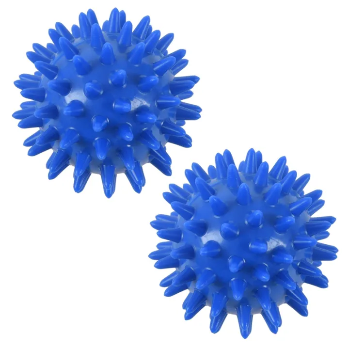 2pc Spikey Massage Ball Soft for Palm Feet Arm Neck Back Blue 5.5CM ...