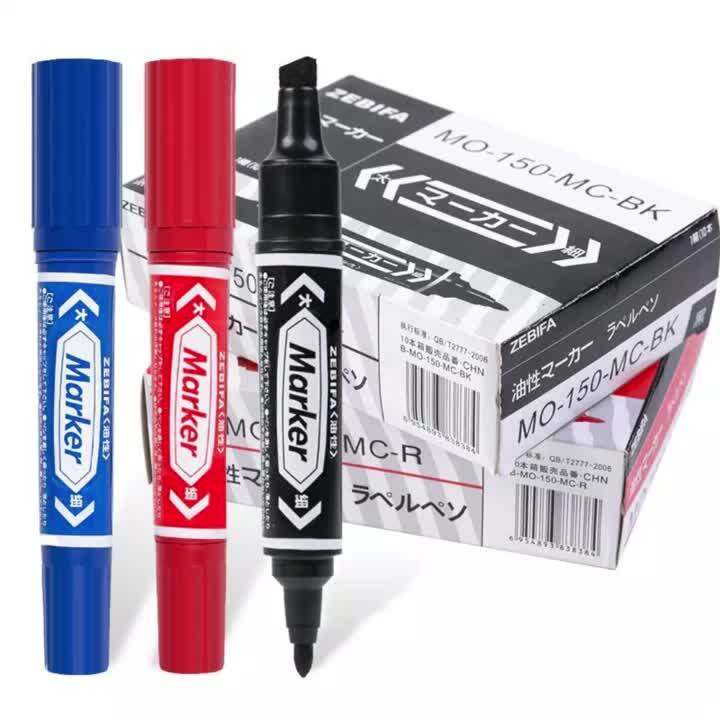 5 PCS Largecapacity Doubleheaded Marker Oil Based Paint Markers Quick