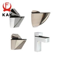 KAK Zinc Alloy Adjustable Glass Shelf Holder Glass Clamps Shelf Support Bracket Chrome Alloy Shelf Holder Glass Shelf Bracket Cleaning Tools