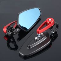 22Mm Motorcycle Rearview Mirrors Universal Blue Glass Scooter Bar End Handlebar Mirror Rear View Mirror Accessories