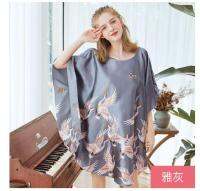 ใหม่สีแดงผู้หญิงเซ็กซี่ซาตินชุดนอน Nightgown ขนาดบวกหลวม Kaftan ชุดอาบน้ำชุดนอนฤดูร้อนชุดนอนคืนแต่งงานชุด