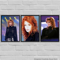 Mylene Farmer Singer Star คนดัง Wall Art โปสเตอร์ผ้าใบโปสเตอร์และพิมพ์ Canvases ภาพวาดตกแต่งบ้านใหม่0919