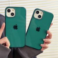 [COD] ins high-quality emerald apple 14Promax13pro mobile phone case suitable for iPhone11/12Pro soft