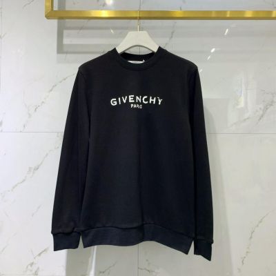 G1venchy 2021 เสื้อกันหนาวคอกลมแขนยาวเนื้อผ้าฝ้ายพิมพ์ลายตัวอักษร