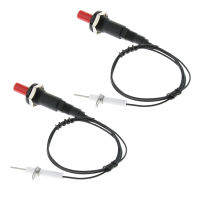 2 Pcs Push Button Piezo Ignitor Igniter Spark Ignition Kit Stove BBQ Picnic Outdoor Camping Replacement Equipment Accessories