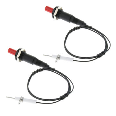 2 Pcs Push Button Piezo Ignitor Igniter Spark Ignition Kit Stove BBQ Picnic Outdoor Camping Replacement Equipment Accessories