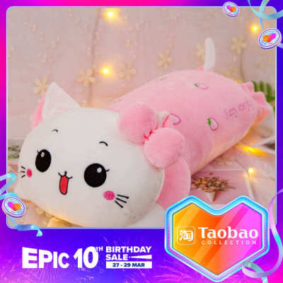 Hello Kitty Plush Toy Big Face Cat Doll Sleeping Pillow Cat Doll Girls Rag Doll Birthday Gift