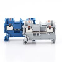 Din Rail Terminal Block PT-1.5 Electrical Wire Spring Connection Push In Wiring Conductor 10pcs Terminal Connector Strips PT1.5