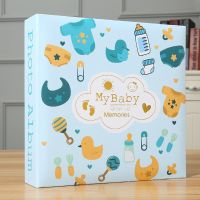 6-inch Photo Album Writable Collection of Children Baby Growth Photos 200pcs High-capacity Hard Shell Paper Interleaf Albums  Photo Albums