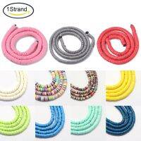 1Strand 3mm Disc/Flat Round Environmental Handmade Polymer Clay Beads Heishi Beads for Jewelry Making Hole:1mm 380~400pcs/strand Beads