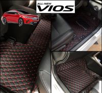 พรมปูพื้นรถ 6D  All New Vios ปี 2020-2022 เข้ารูปตรงรุ่น 100% (แถมฟรี 3!!!) ปี (2003-2019) ระบุในแชท