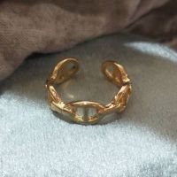 INFINITE - (18k gold plated) Classic Ring แหวนมินิมอล ปรับขนาดได้ ชุบทอง 18k, แหวนแฟชั่น แหวนสแตนเลส แหวนสายฝอ