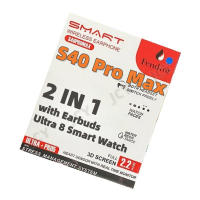 903AS40 pro max นาฬิกาอัจฉริยะทูอินวันอัตราการเต้นหัวใจความดันโลหิตกีฬากันน้ำ pro5 ชุดหูฟังนาฬิกา