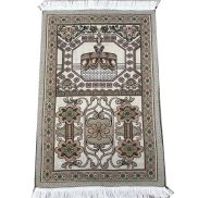 FAKU198456 Floor Mat Handmade Muslim Prayer Mat Braided Retro Cotton Linen