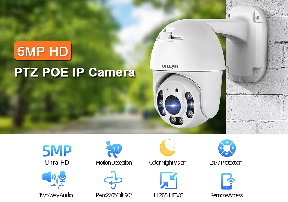 poe ptz security camera