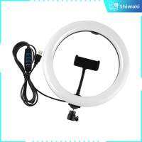 Shiwaki LED Ring Light 1%-100% Dimming Range หรี่แสงได้สำหรับการบันทึกวิดีโอ Selfie