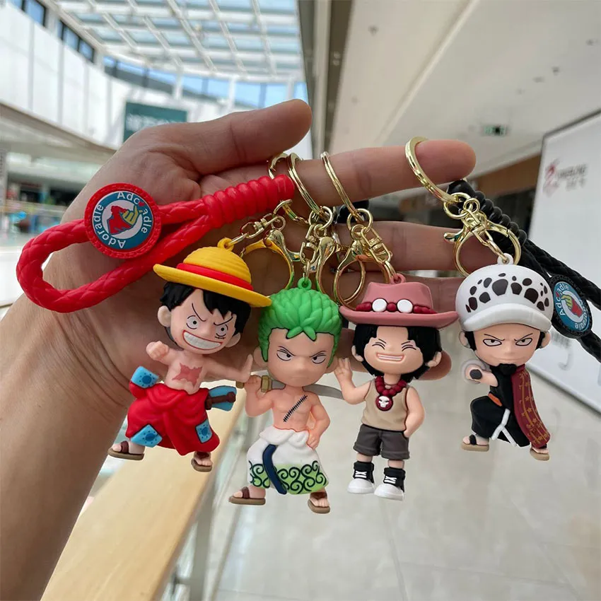 Anime One Piece Keychain Acrylic Pendant Monkey.d.luffy Roronoa