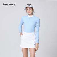 卐◄ Azureway GOLF ชุดยูนิฟอร์มแขนยาว กระโปรงพลีท ระบายอากาศ แบบแห้งเร็ว เหมาะกับฤดูใบไม้ร่วง ฤดูหนาว สําหรับผู้หญิง 21DV