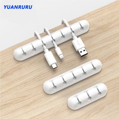 3Pcs Silicone Cable Management USB Cables Organizer Winder Desktop Tidy Clips Cable Holder for Mouse Headphone Wire Organizer