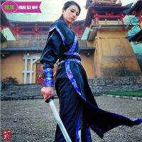 【CW】 Chinese Traditional Hanfu Clothes Men Women Swordsman Costume Hero Tang Suit Ancient Knight Assassin Warrior Performance Costume