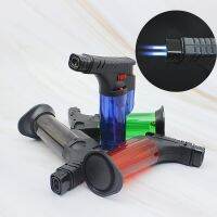 [COD] QL002 switch lock fire set double flame transparent lighter creative plastic direct welding