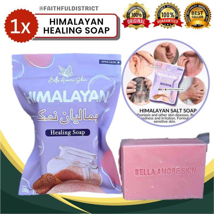 Original Himalayan Healing Soap Pink Salt (130g ) by Bella Amore Skin