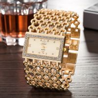 2023 Luxury Women Golden Stainless Steel Bracelet Watch Ladies Fashion Hollow Strap Dress Watch Female Casual Clock Relogio Hot