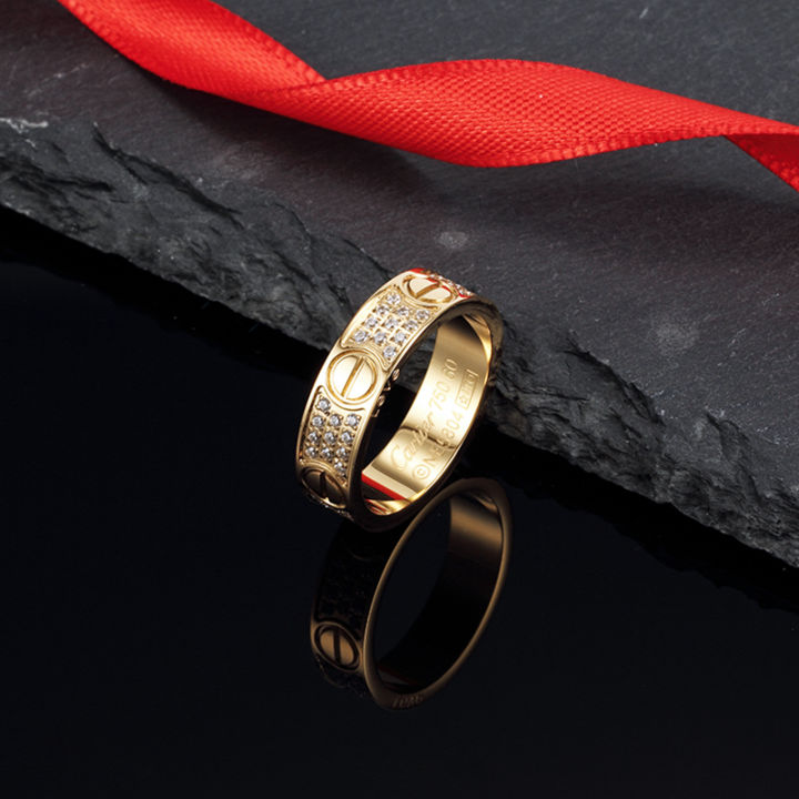 แหวน-love-ring-แหวนเพชร-แหวนแฟชั่น-ล้อมเพชร-งานสวย-เกรดพรีเมี่ยม