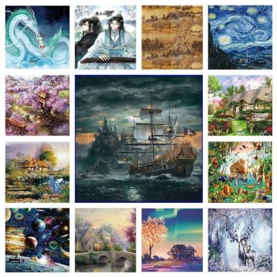 Jigsaw Puzzles 1000 Pieces Famous Landscape Painting Art Puzzles Decompression Toys for Adults Family Games Home Decoration Gift