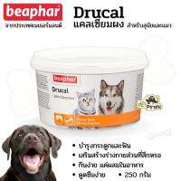 Beaphar Drucal แคลเซียมผง สำหรับสุนัขและแมว ช่วยทำให้กระดูกและฟันแข็งแรง จากประเทศเนเธอร์แลนด์ (250g)