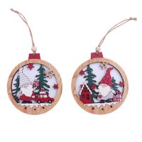 Christmas Tree Ornaments Wooden Hanging Pendants Xmas Tree Truck Decor Christmas Decorations for Home