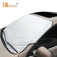 □△ Car Front Window Screen Cover Auto Sun Cover Car Windshield Shade Dust Protector Anti Snow Frost Ice Shield Car Windscreen Cove