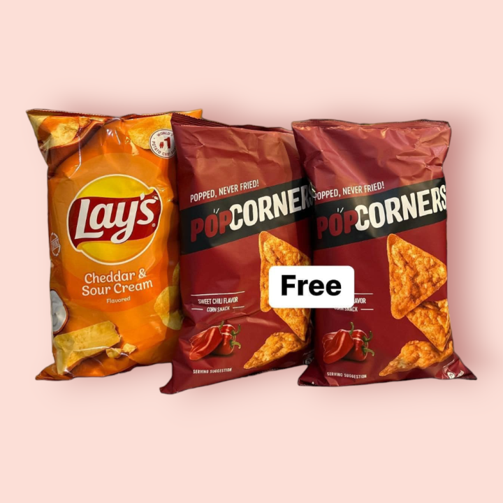 (Buy1take2!!!) Lay's Cheddar and Sour Cream FREE 2 Popcorners Sweet