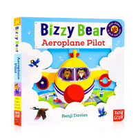 Bizzy bear aeroplane pilot is very busy series busy pilot childrens mechanism operation paperboard Book parent-child interaction can take the busying along series