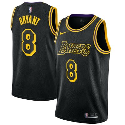 Top-quality Hot Sale Mens Los Angeles Lakerss 8 Kobee Bryantt Black Mamba Jersey - City Editon