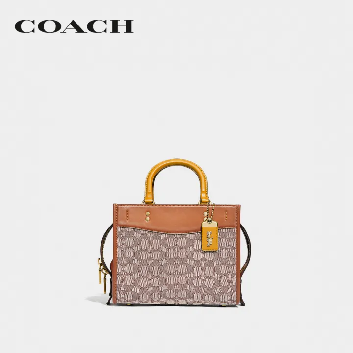 coach-กระเป๋าถือผู้หญิงรุ่น-rogue-25-in-signature-textile-jacquard-สีน้ำตาล-c6444-b4ta7