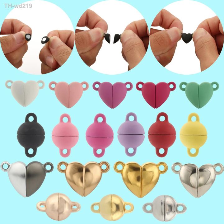 5sets-love-heart-ball-shaped-metal-strong-magnetic-clasps-connected-end-caps-for-jewelry-making-finding-couple-bracelet-necklace