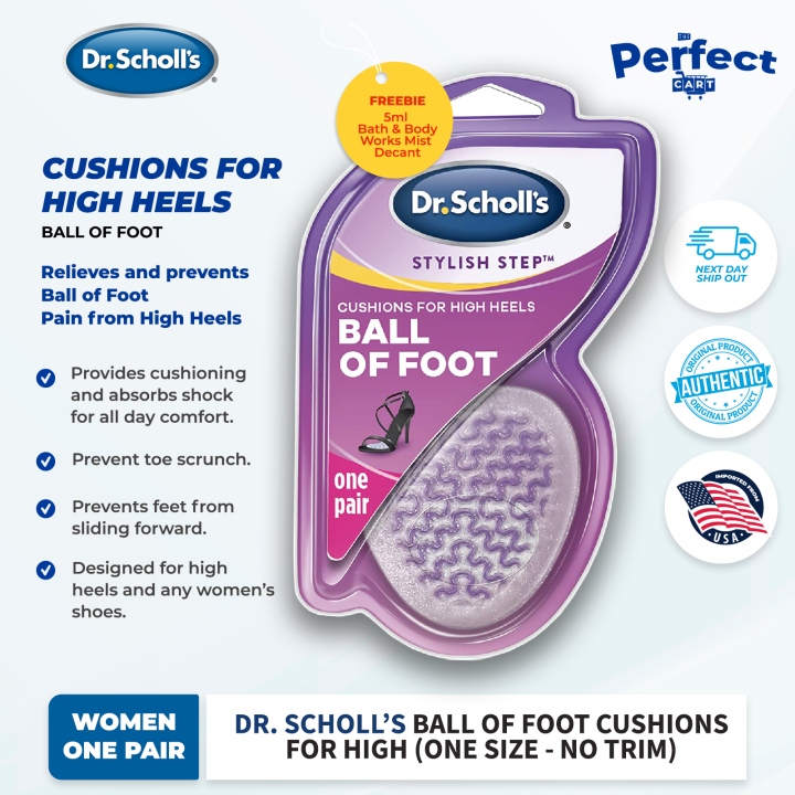 Dr. Scholl's Stylish Step Ball of Foot Cushions for High Heels (1 Pair