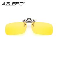 Clip on Glasses Men Square Polarized Glasses Driving Fishing Cycling Sunglasses 7 Color Women Night Vision Clip on Sunglasses