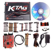 【New in stock】Smart KTAG V7.020 Red PCB Board ECU Programming Tool Unlimited Token, US Plug new sale