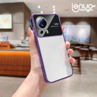 Lenuo ใสใหม่หรูหราพร้อมอุปกรณ์ป้องกันฟิล์มเลนส์เคสสำหรับ Xiaomi 13 Lite 12 11 Lite NE 11T Pro Soft TPU เคสกันกระแทกแบบชุบฝาหลัง