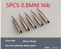 5ชิ้น/เซ็ต Jinhao 911เงินไนบ์เหล็กสแตนเลสสำหรับปีกร้องปากกาหมึกซึมเปลี่ยนปลายปากกาสแตนเลสสตีล